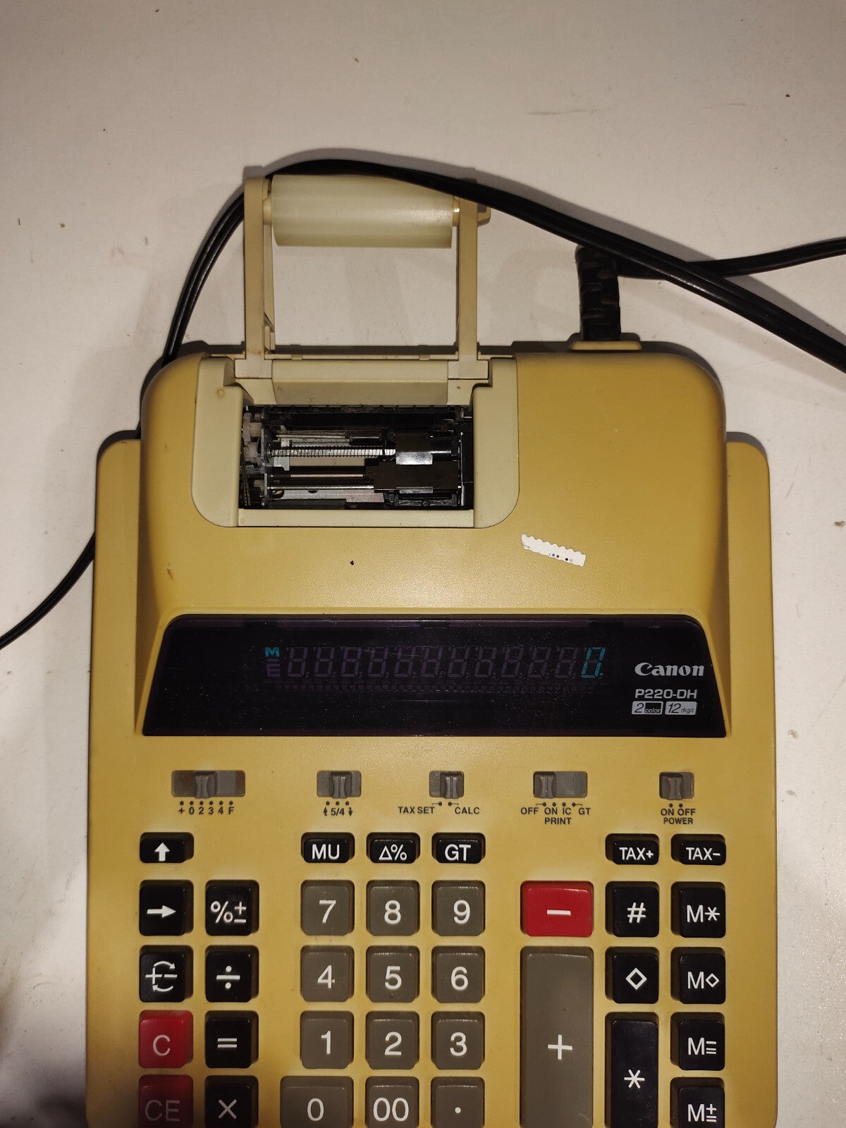 Canon P220-DH Print Calculator 12 Digit 2 Color Print