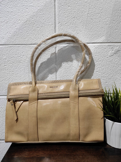 Baleno Collection Beige Tote Hand Bag