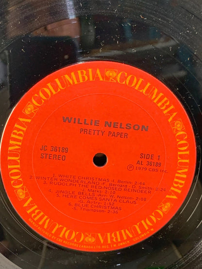 Willie Nelson – Pretty Paper - LP Columbia JC 36189 Holiday Country Vinyl