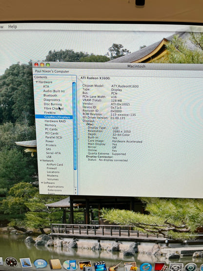 Apple iMac A1207 20" Desktop - MA589LL/A Intel Core 2 Duo