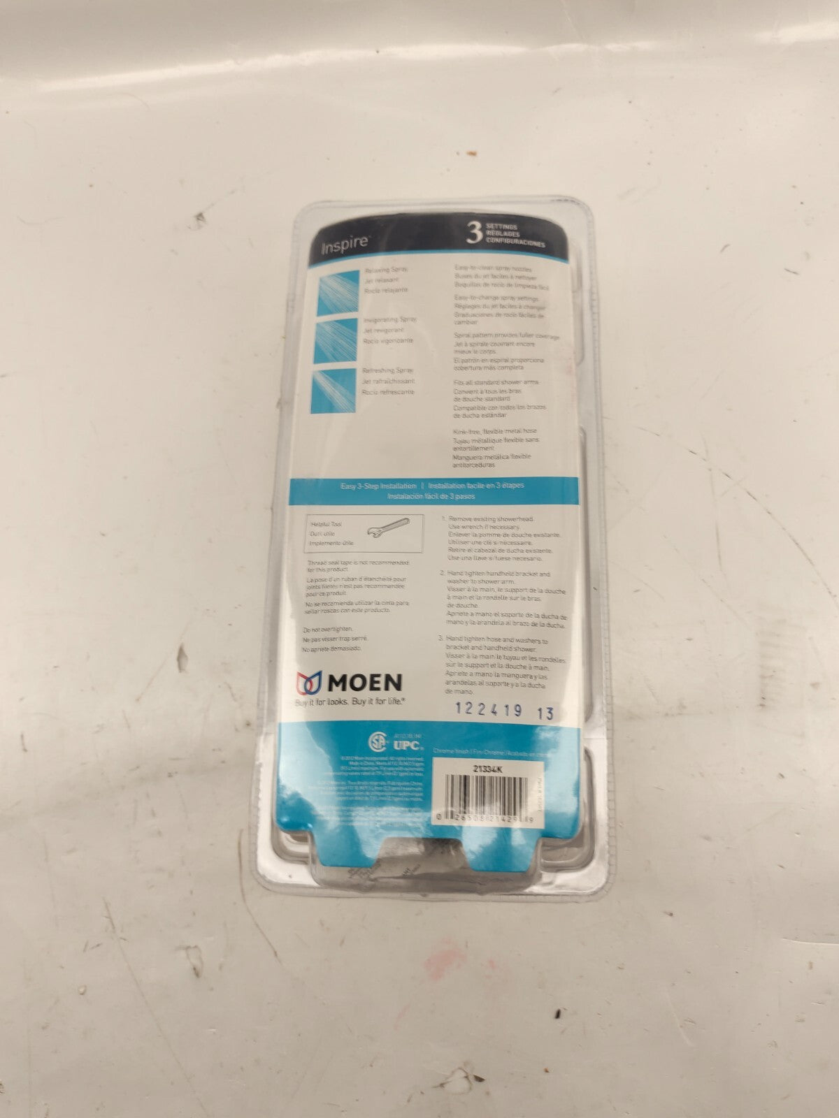 MOEN Hand Shower 3-spray in chrome