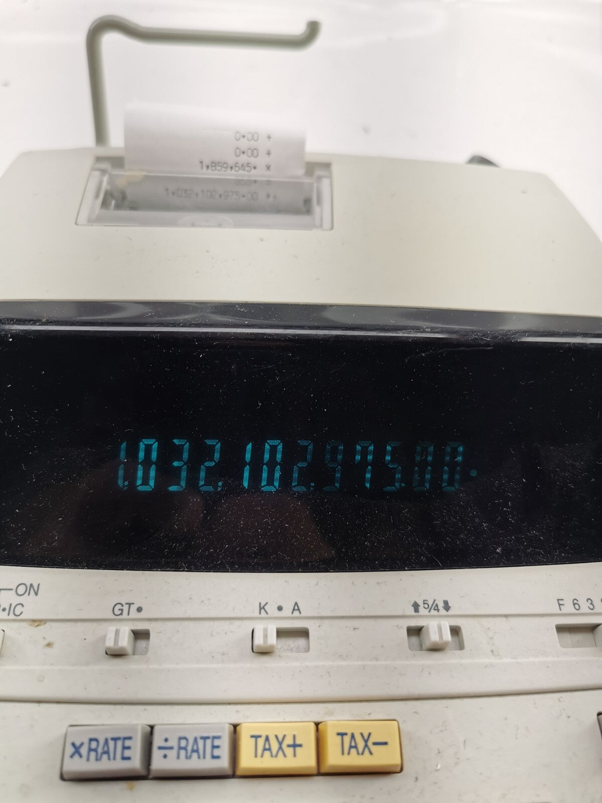 SHARP EL-2192RII business desktop printing calculator, adding machine