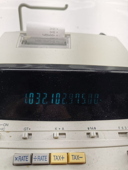 SHARP EL-2192RII business desktop printing calculator, adding machine