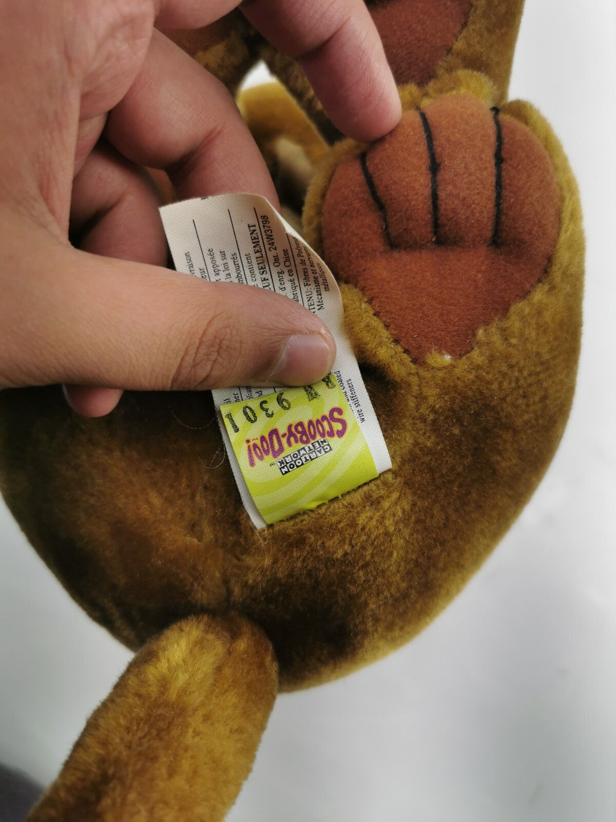 Vintage Scooby Doo Plush Sitting 14" Stuffed Animal Dog