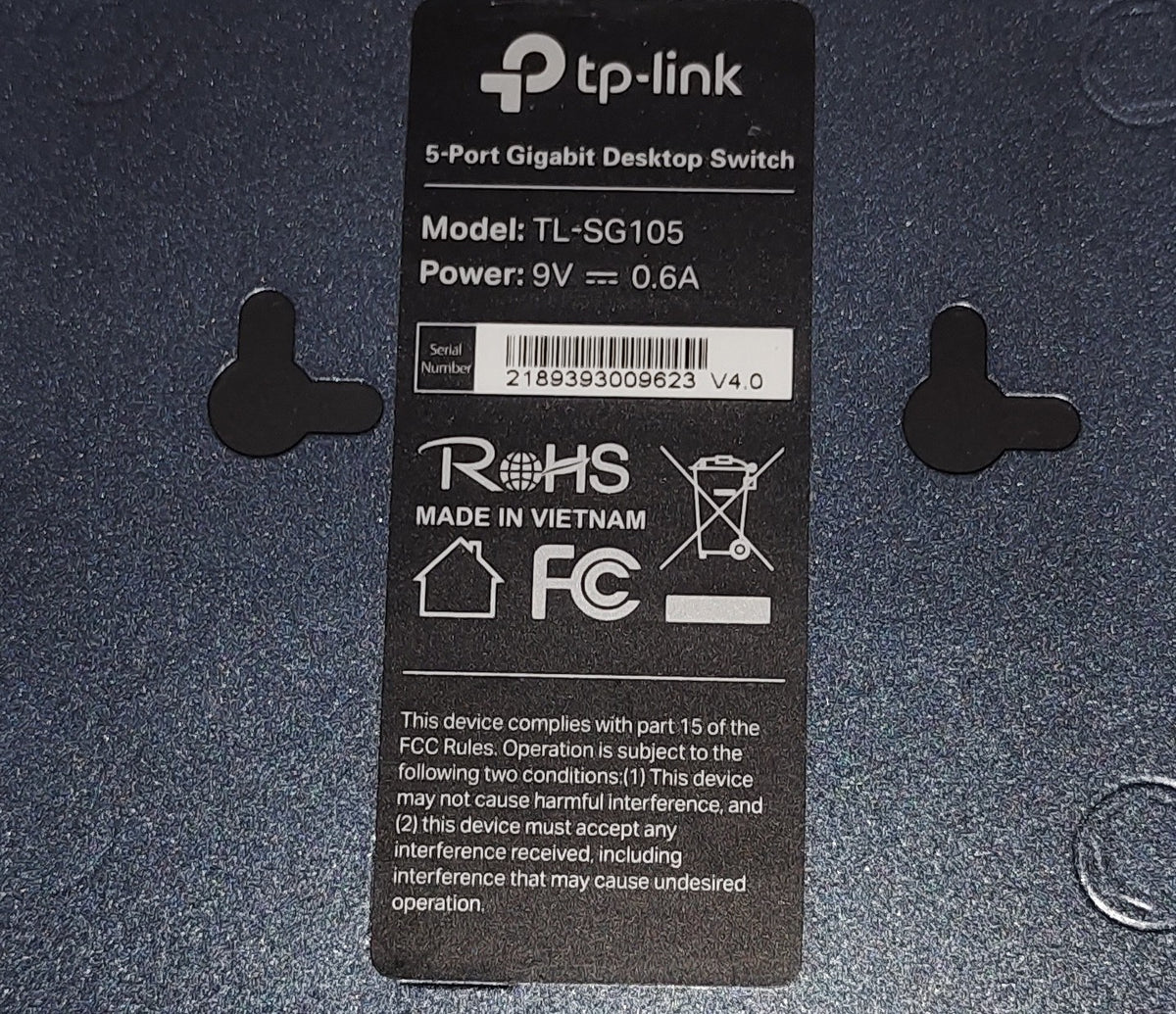 TP-Link - Model - TL-SG105S-M2 5-Port Multi-Gigabit 2.5G Ethernet Network Switch