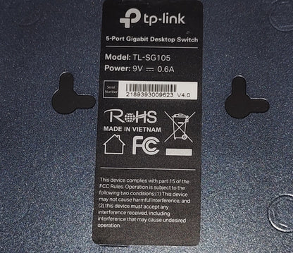 TP-Link - Model - TL-SG105S-M2 5-Port Multi-Gigabit 2.5G Ethernet Network Switch