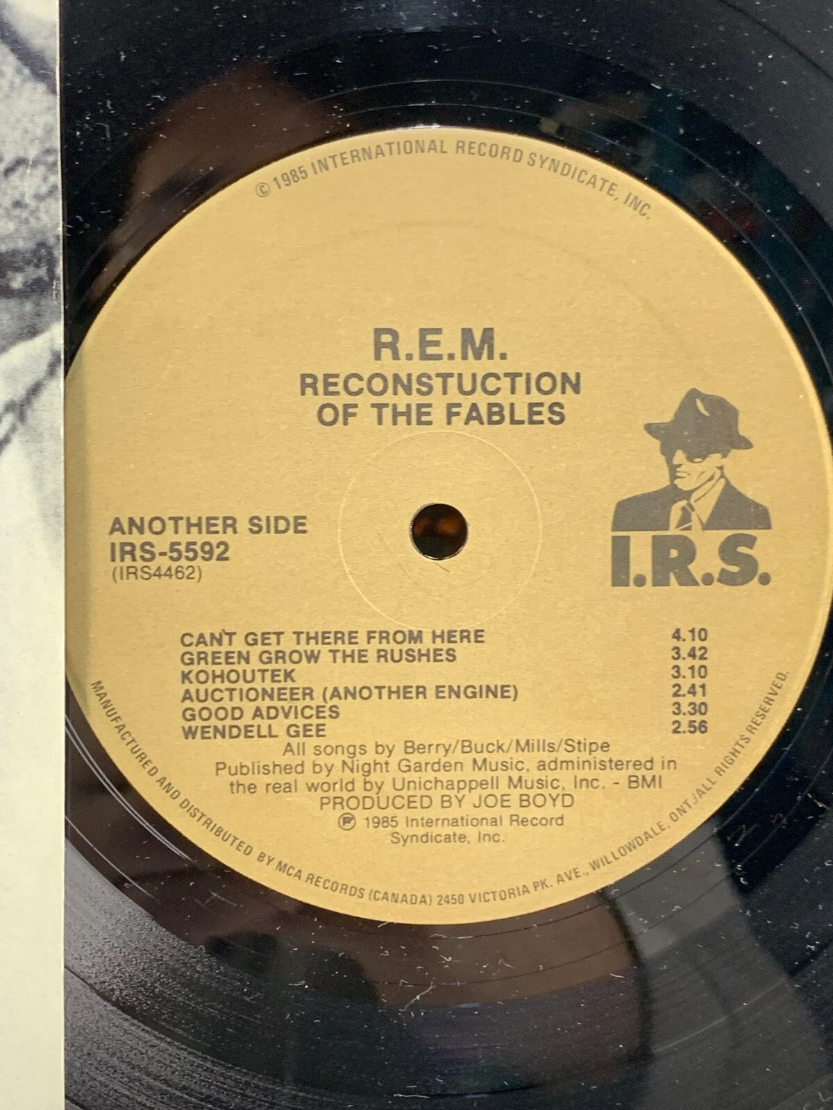 Vtg 1985 R.E.M. Album FABLES OF THE DECONSTRUCTION Lp 1ST PRESS Vinyl OG NR MINT