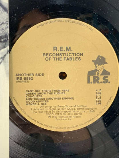 Vtg 1985 R.E.M. Album FABLES OF THE DECONSTRUCTION Lp 1ST PRESS Vinyl OG NR MINT