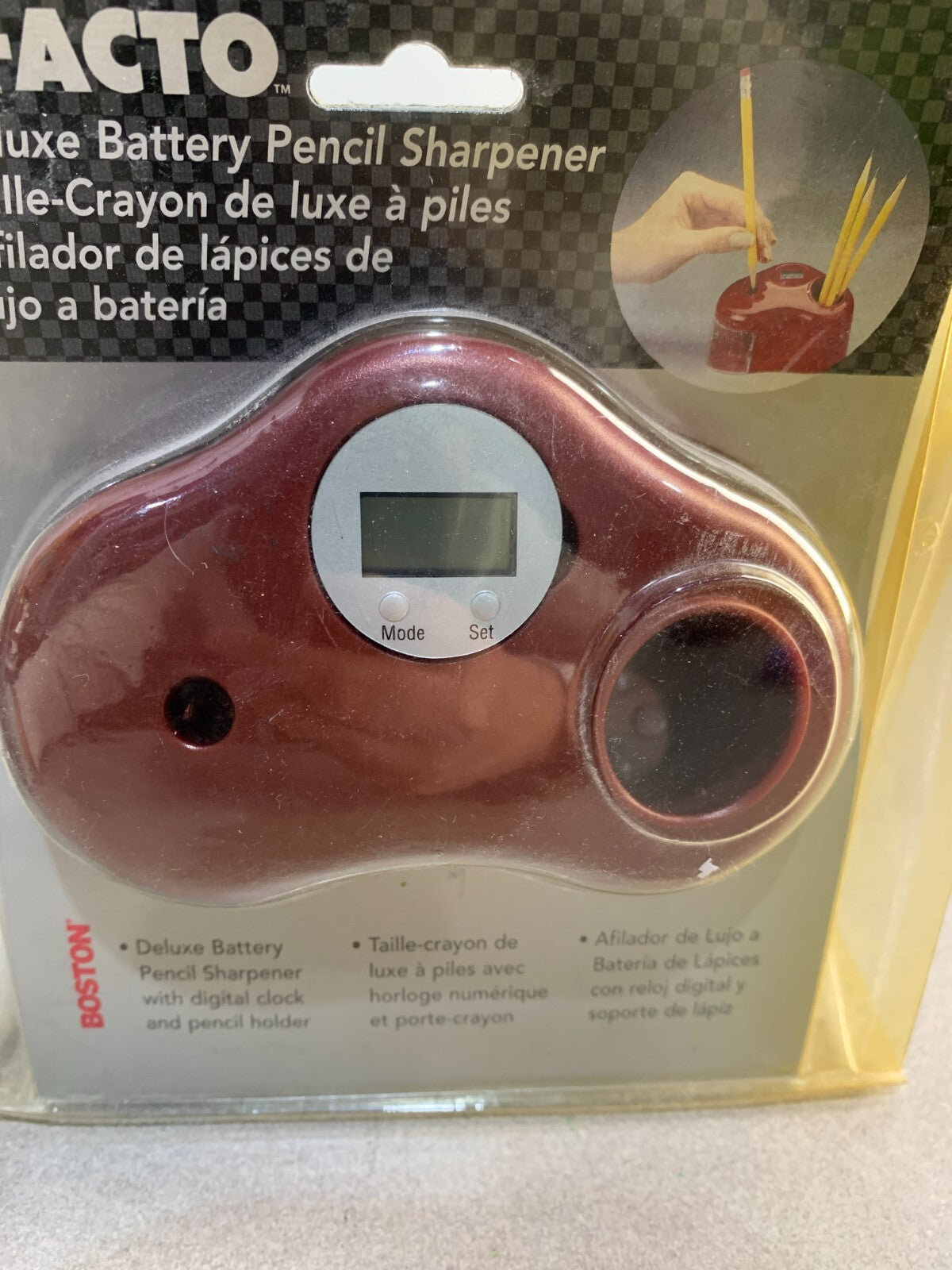 X-Acto Deluxe Battery Pencil Sharpener (Red)