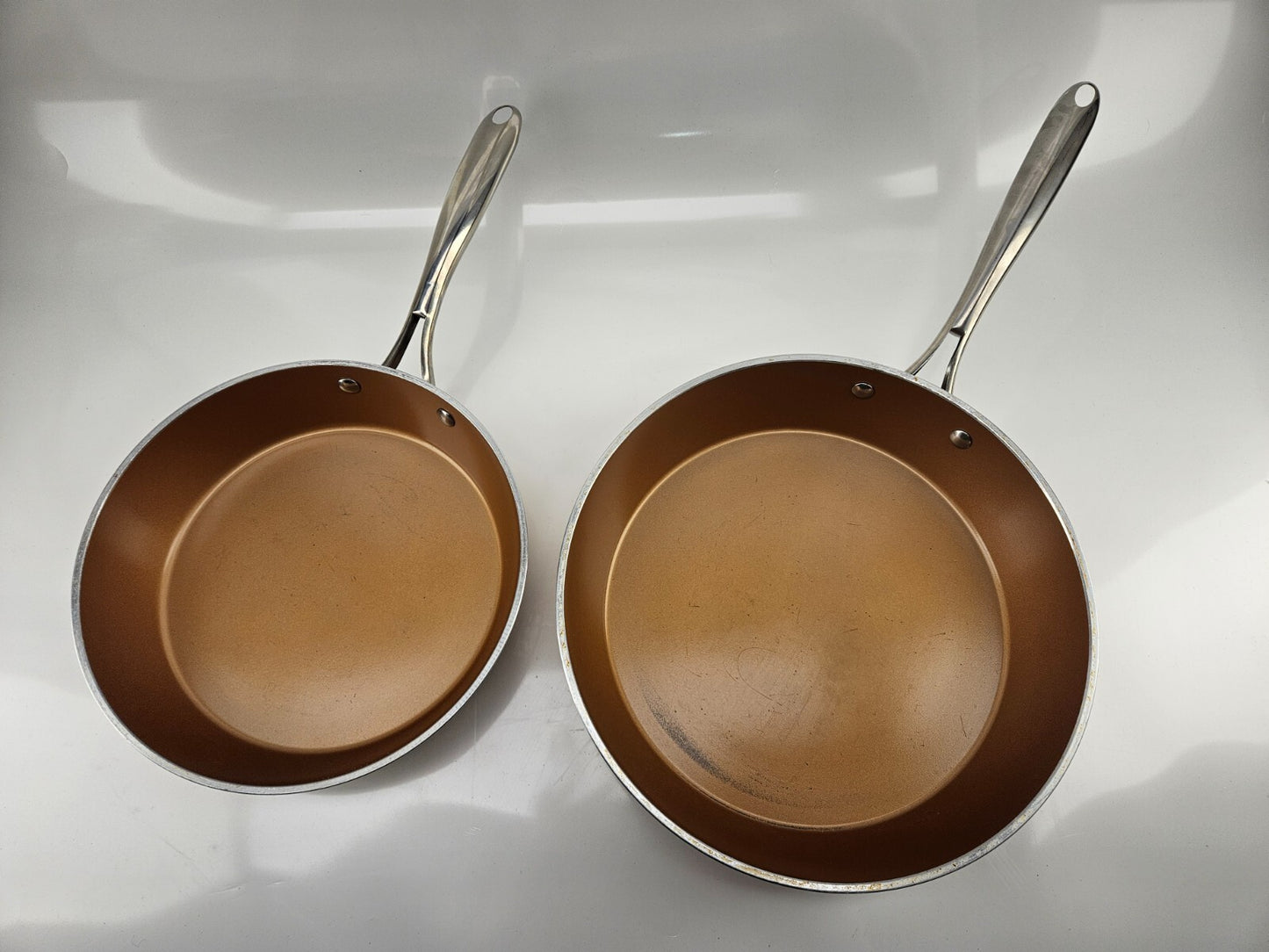 Gotham Steel Pro Hard Anodized Nonstick 2 Pack Fry Pan Set -  - 10'' & 12''