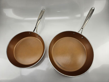 Gotham Steel Pro Hard Anodized Nonstick 2 Pack Fry Pan Set -  - 10'' & 12''