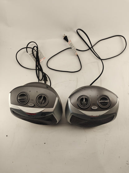 Royal Sovereign Compact Oscillating Ceramic Heater - HCE-160 - Set of 2