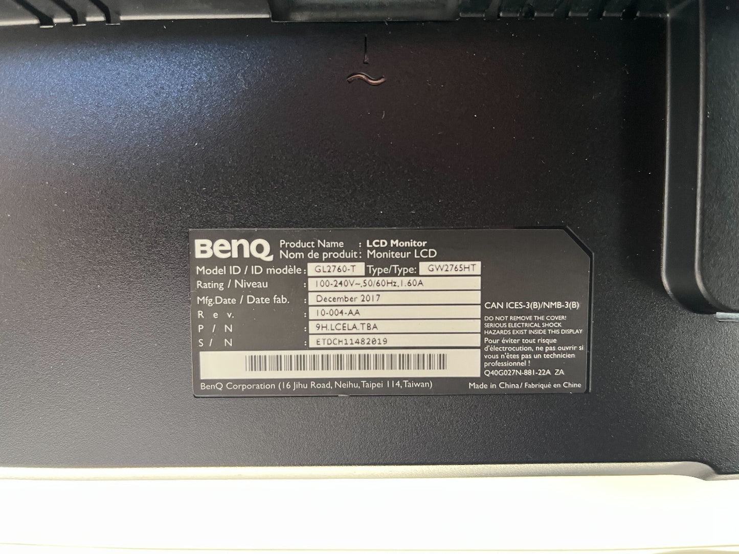 BenQ GW2765HT 27" IPS Monitor LED LCD