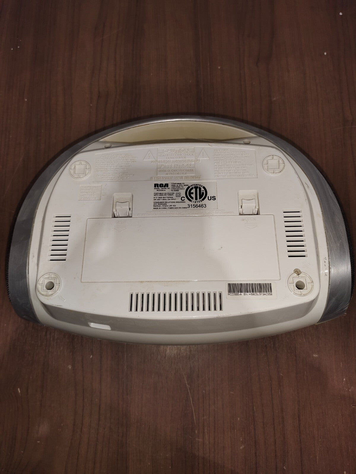 RCA RCD330-A Portable Compact Disc Player With Radio