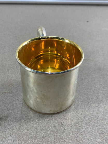 VINTAGE WEB 513 STERLING SILVER CUP. NOT MONOGRAMMED. 2x2.2. 36.85GRS
