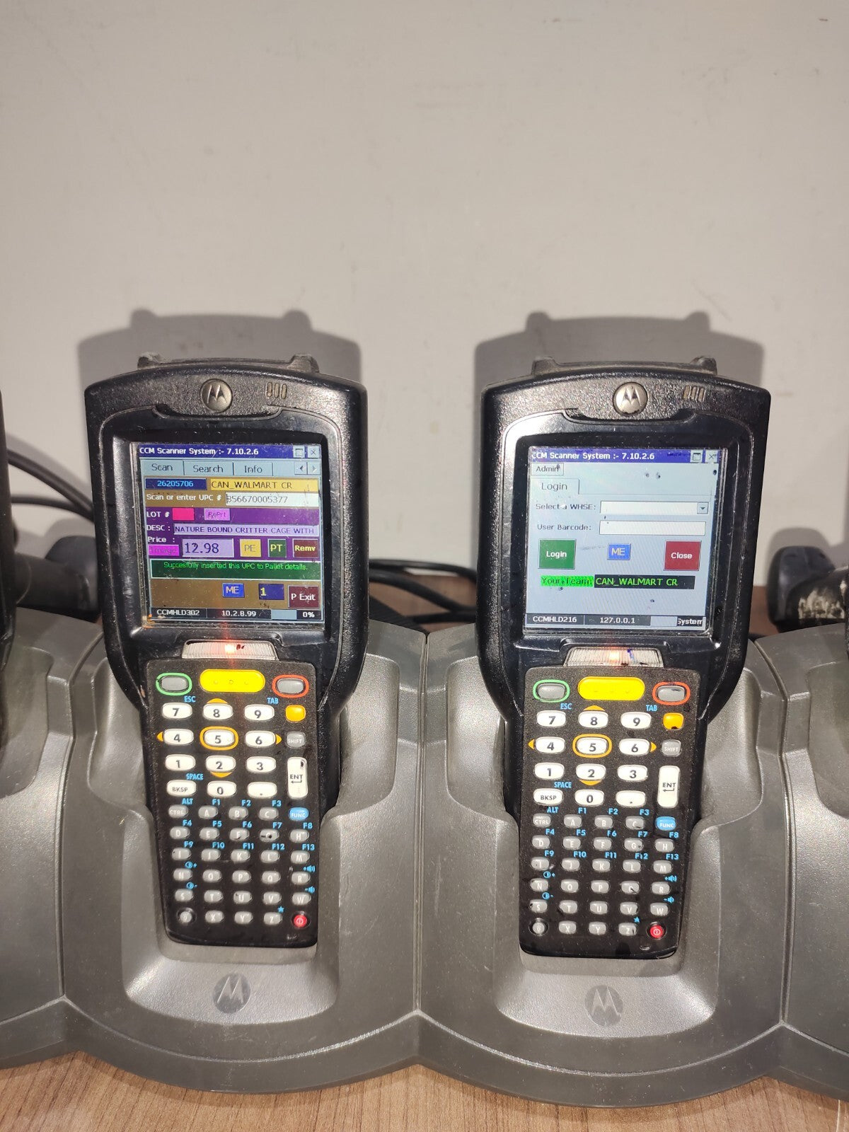 Symbol CHS3000-4000C Charging Dock & MC3190 Barcode Scanner (4 Scanner Guns) - 1