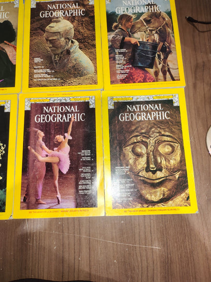 National Geographic - 1978 - January-June - Case Faux Leather - Magazines