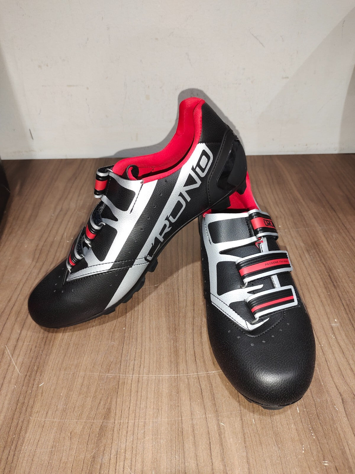 Crono CX-4 17 Mountain Bike Gravel BMX Shoes - Nero Black - Size - 44.5 (EUR)