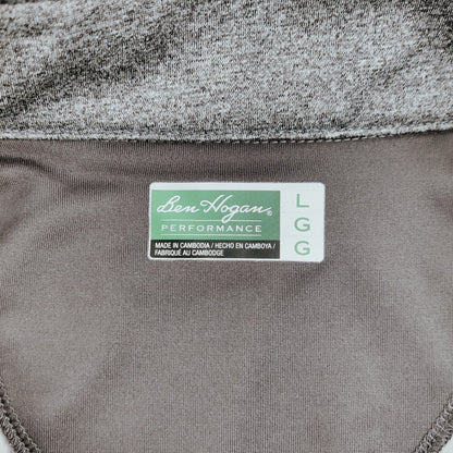Ben Hogan Performance Grey Quarter Zip Men's Size Large