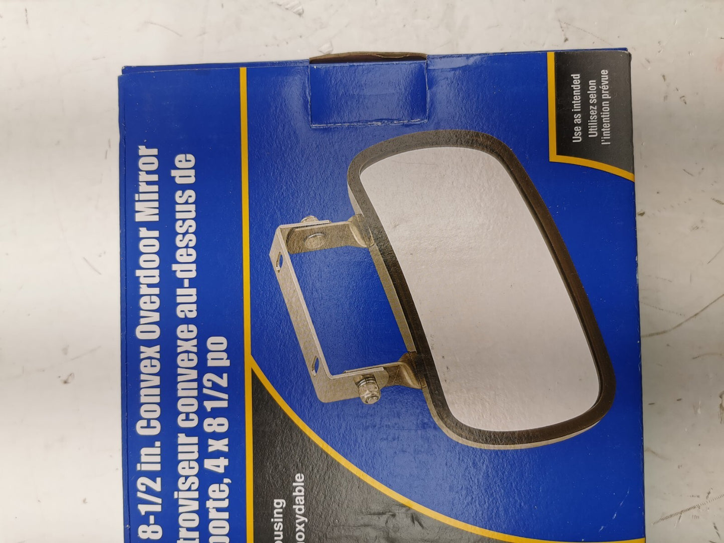 Power Fist 4x8-1/2 in. convex overdoor mirror