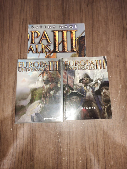 Europa Universalis III Collector's Edition,PC, 2007 Complete, Paradox Strategy