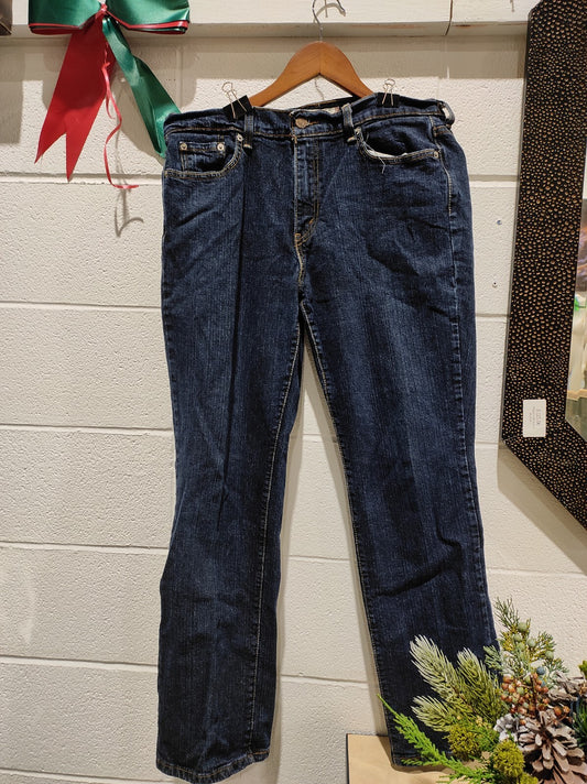 Vintage Levis 505 Straight Leg Mom Jeans Size 12 S Dark Wash USA