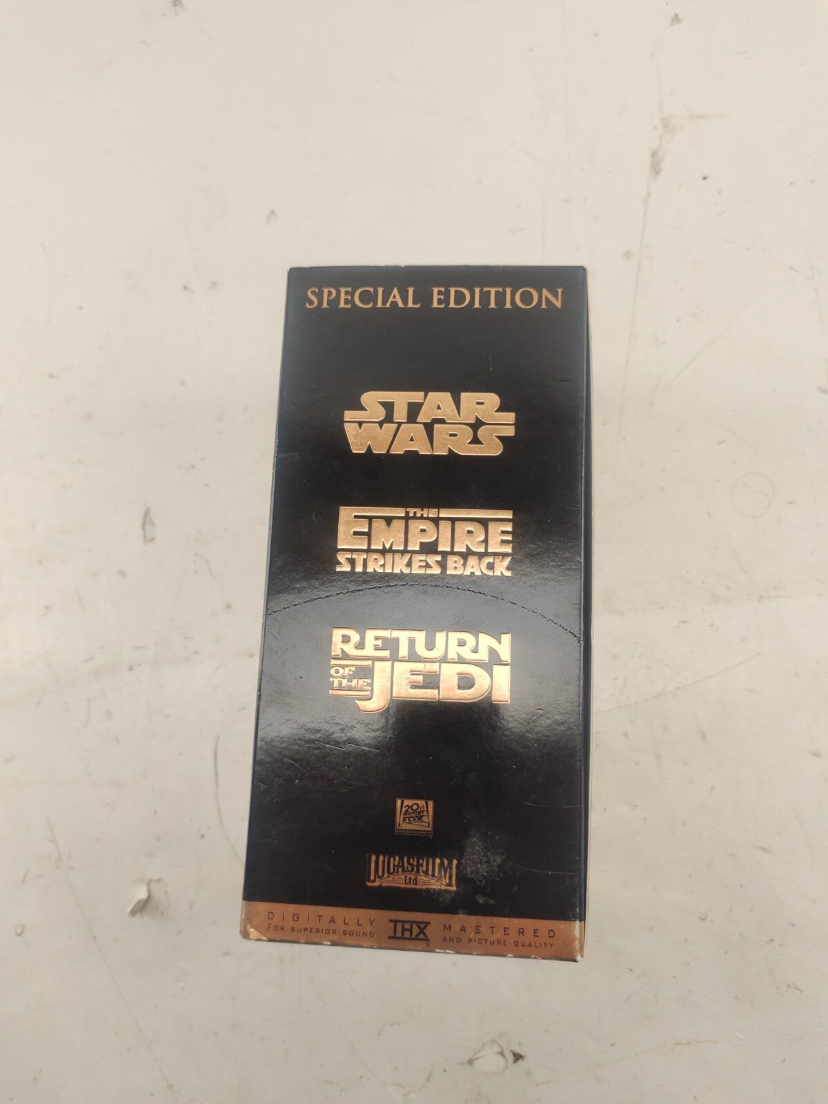 Star Wars Trilogy VHS 1997 Special Limited Edition Movie Gold Box