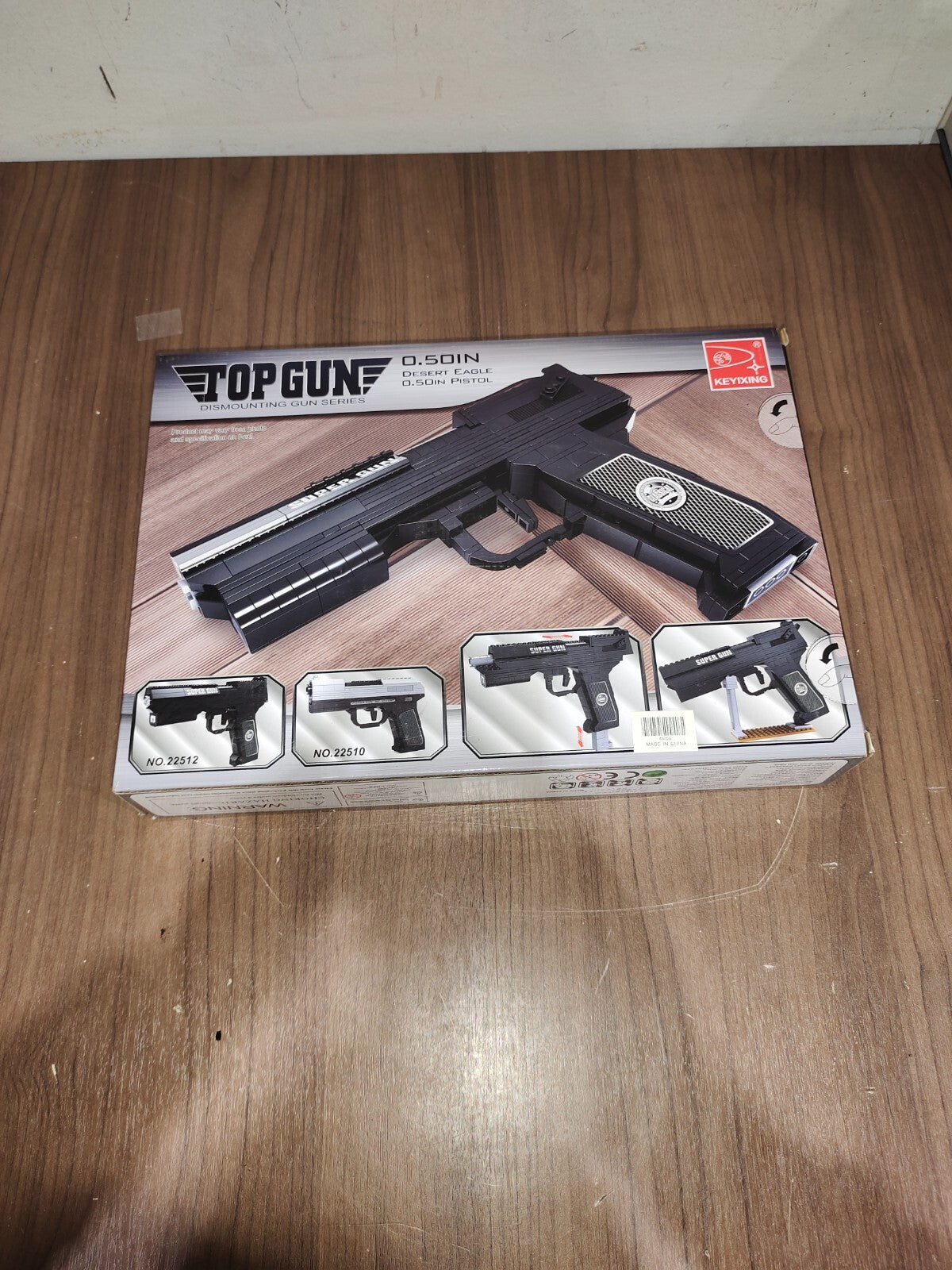 Top Gun Desert Eagle Pistol Building Block Toy 373 PCS Difficulty Level 3 Age 6+