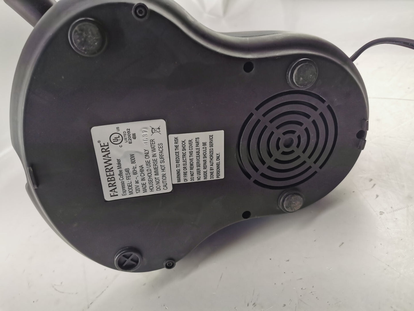 Farberware Millenium FES4B 4-Bar Steam 4-Cup Coffee Espresso Cappucino Machine,