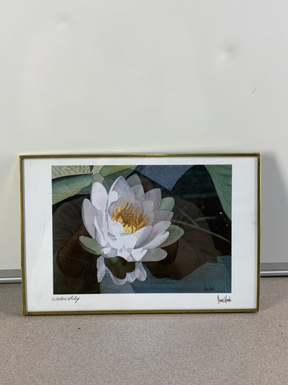 Water Lily Painting print Signed by Doug Hook