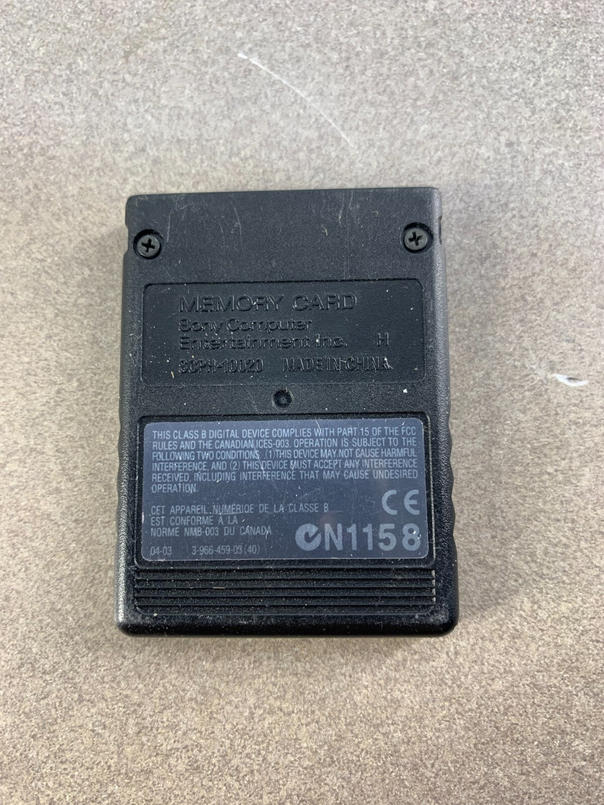 Genuine Original Playstation 2 Ps2 Memory Card Unit
