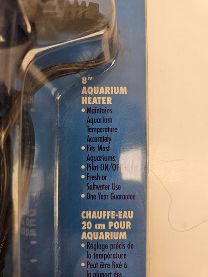 Elite Radiant 50W Aquarium/Fish Tank 8” Heater Thermostat Control Fresh Salt