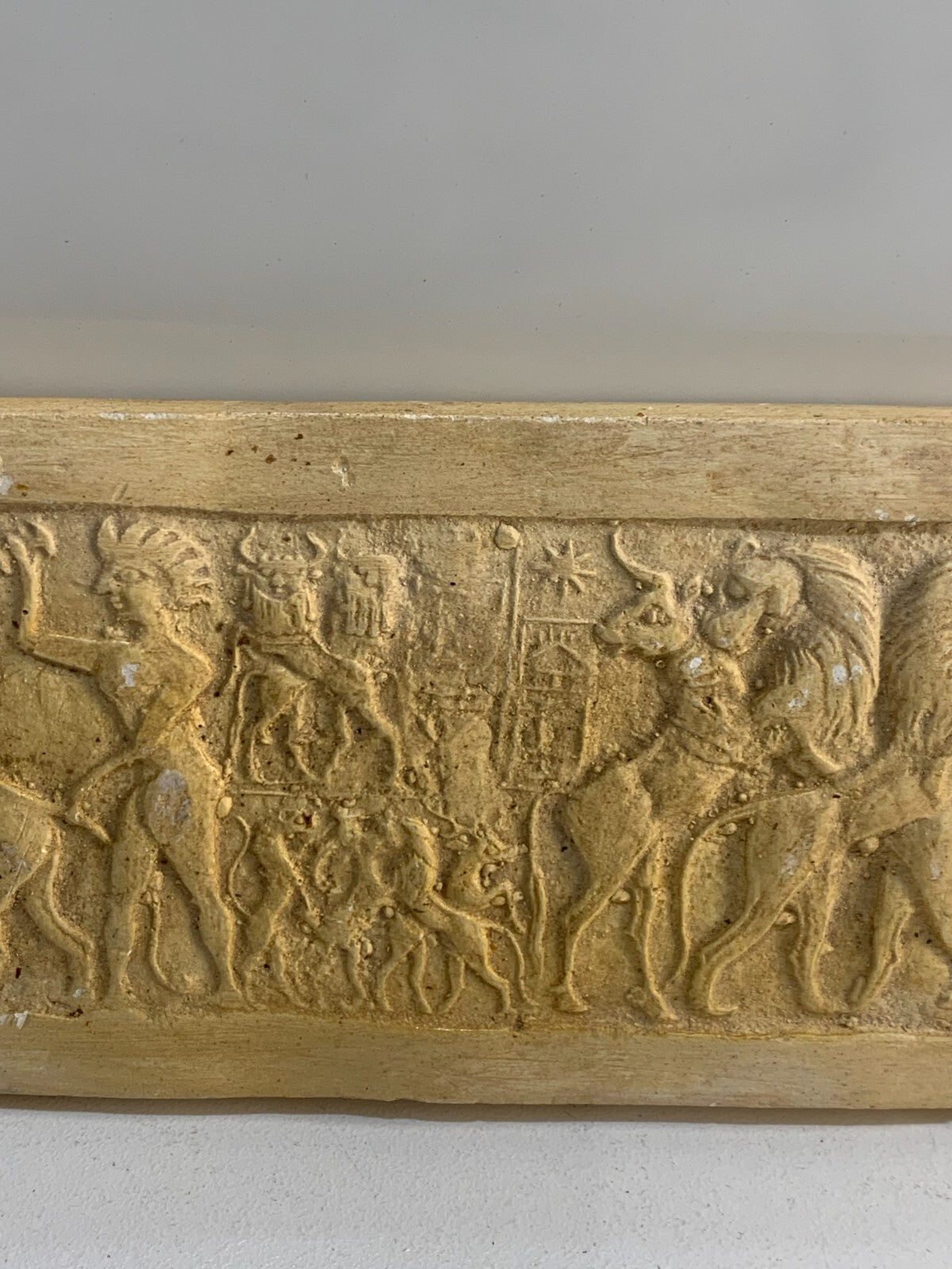 Carved Sandstone. Framed Artwork