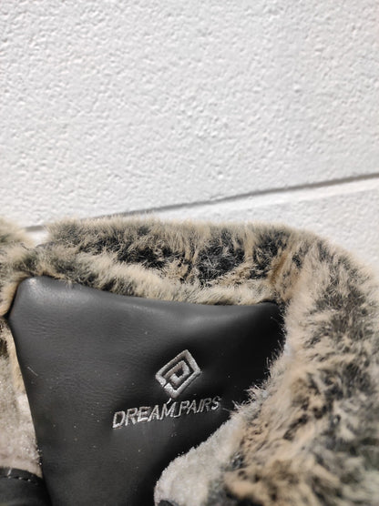 DREAM PAIRS Women'S DP Warm Faux Fur Lined Mid Calf Winter Snow Boots Size 10