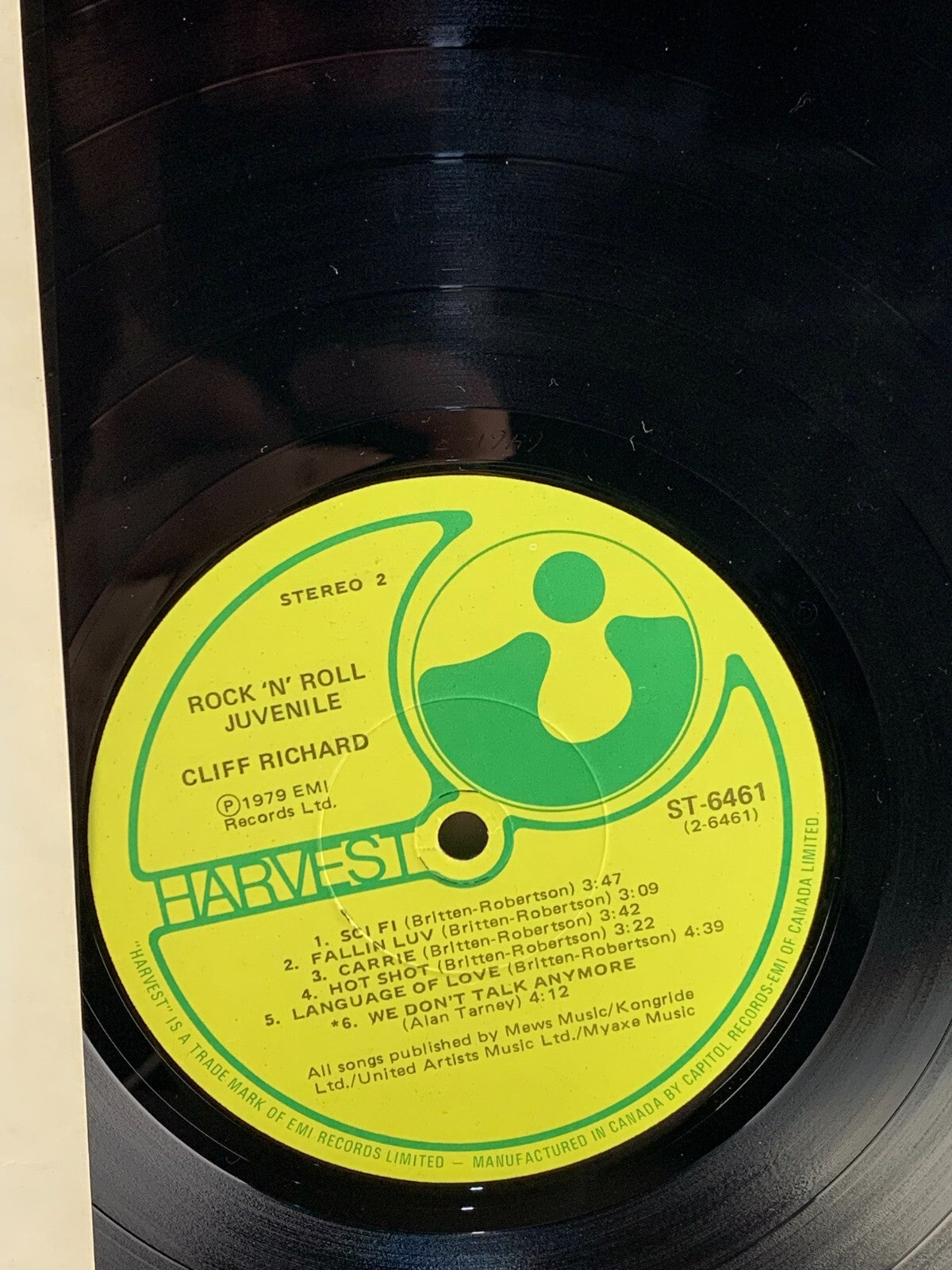 CLIFF RICHARD - ROCK 'N' ROLL JUVENILE - Vinyl LP - EMI - 1979 -VG