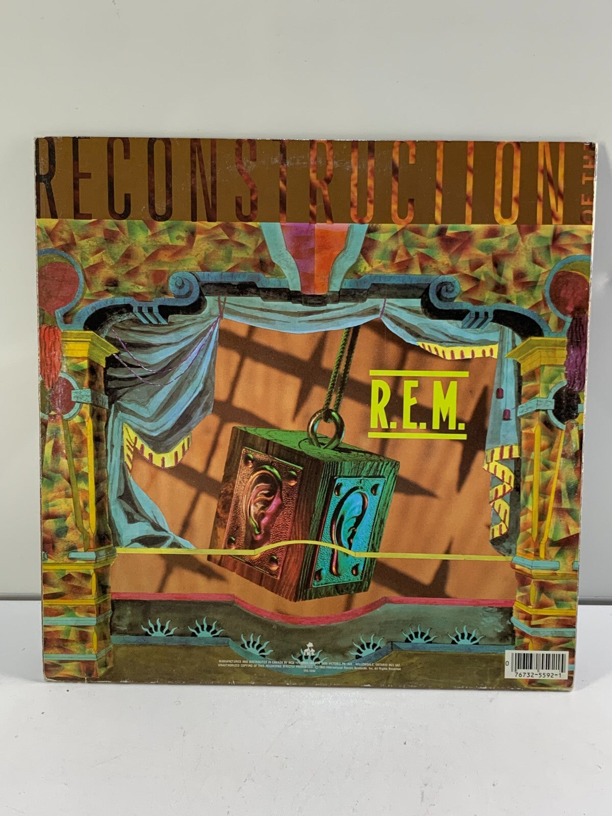 Vtg 1985 R.E.M. Album FABLES OF THE DECONSTRUCTION Lp 1ST PRESS Vinyl OG NR MINT