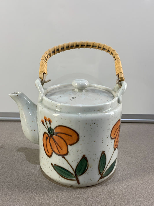 Vintage Otagiri Flower Designed Teapot