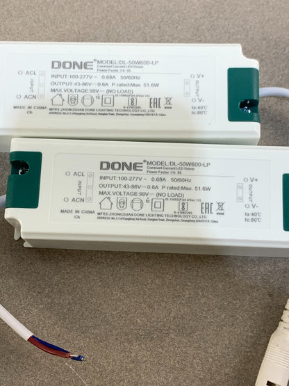 2 DONE LED Driver Power Supply DL-50W600-LP 50W 600mA Lighting Ballast