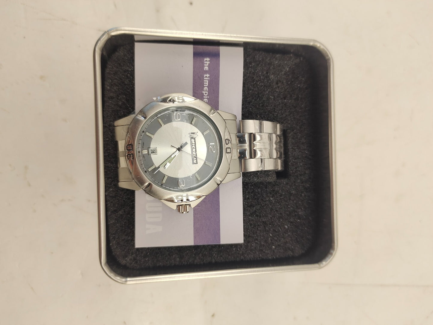 Matsuda Men’s Michelin Tires Watch Silver