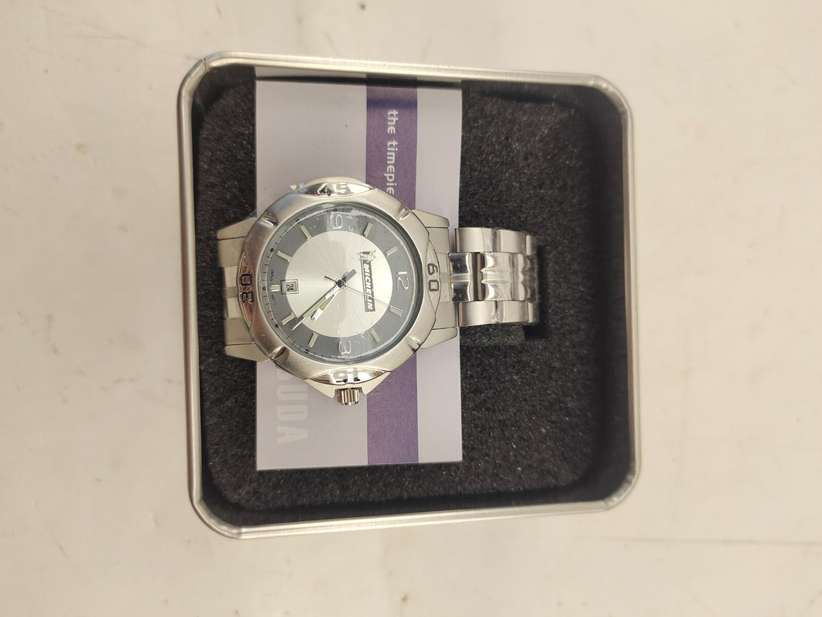 Matsuda Men’s Michelin Tires Watch Silver