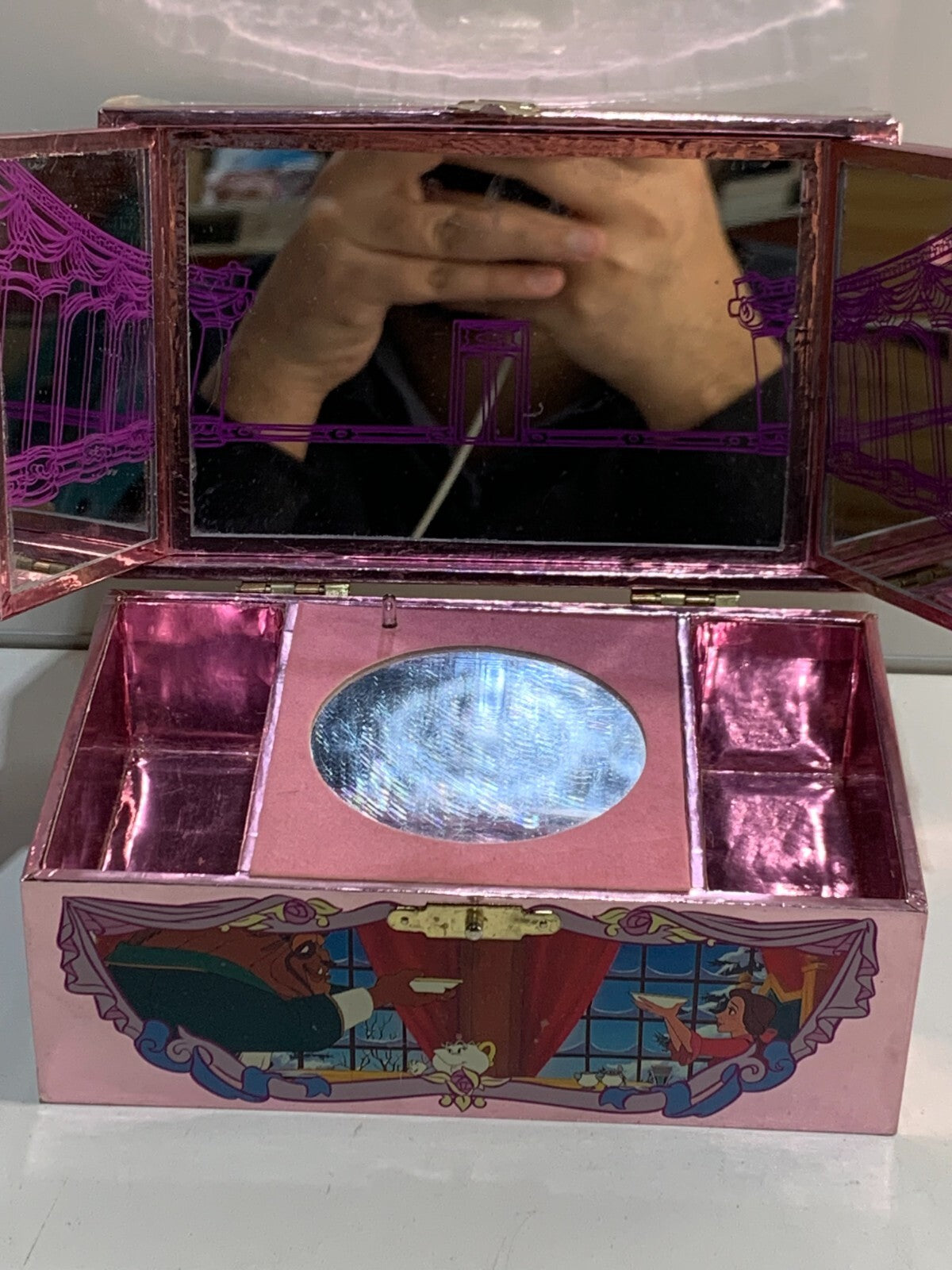 DISNEY BEAUTY & BEAST AURORA JEWELRY MUSIC BOX