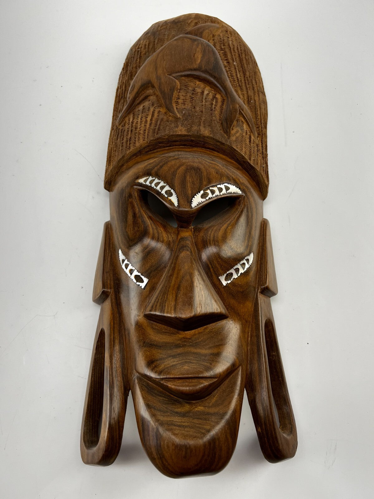 Antique African Face Mask Hand Carved From Wood For Wall Decoration