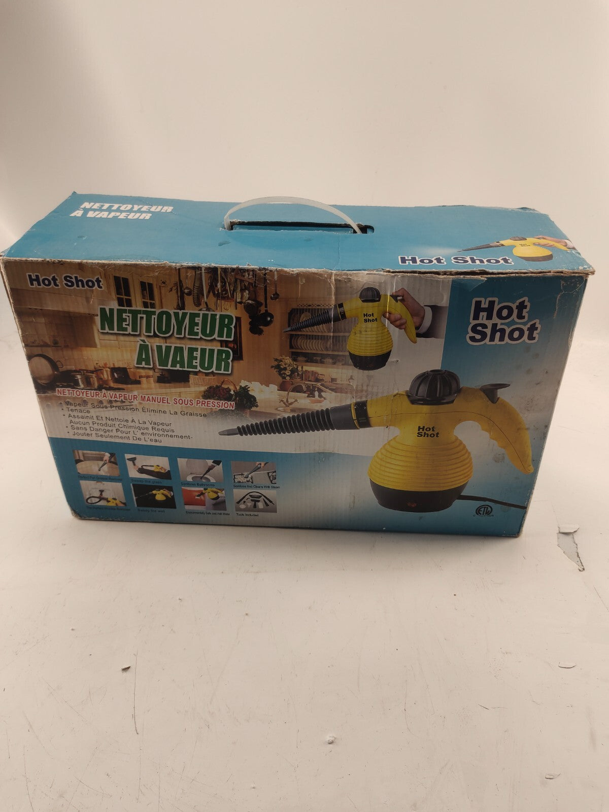 Clearmax 'Hot Shot' Lightweight Pressurized Steam Cleaner and Sanitizer - Yellow