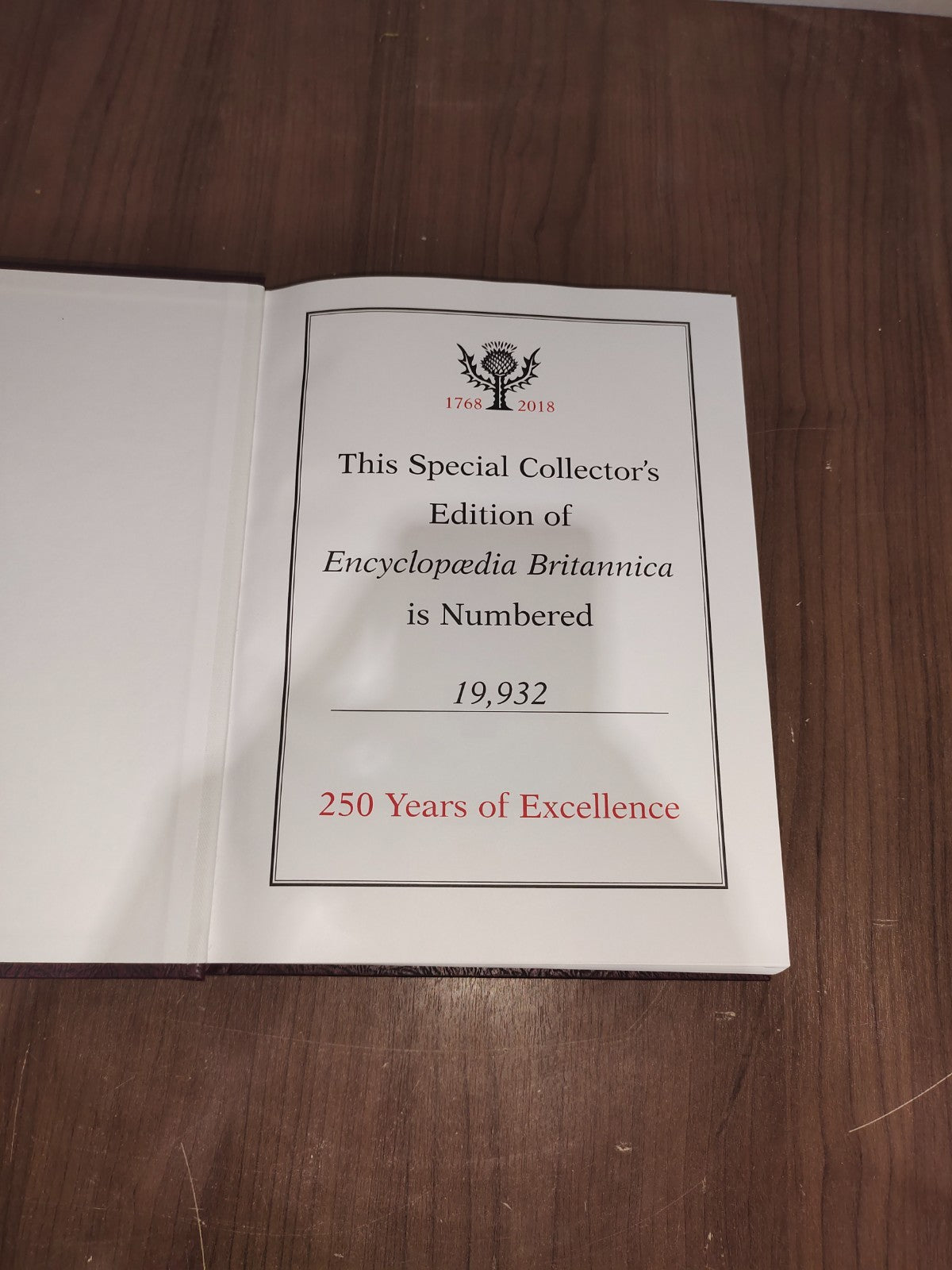 Britannica Encyclopedia Anniversary 1st Print Edition #19932Ultra Rare 1768-2018