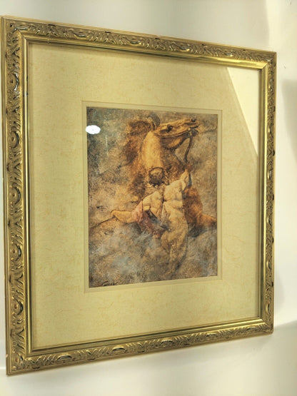 John Parrish Spirit I Man with Horse Framed Art Print