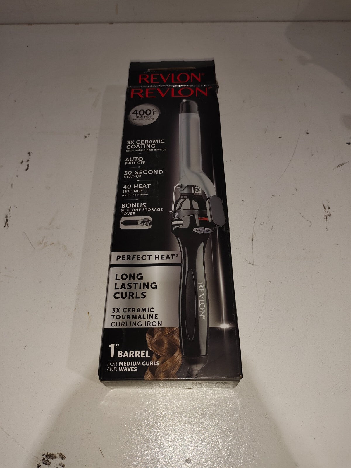 Revlon Perfect Heat Long Lasting Medium Curls Ceramic Curling Iron - RV051F