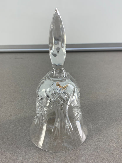 BOHEMIA 24% Lead Over Crystal Handle H Czechoslovakia (A-2) Collectable Bell