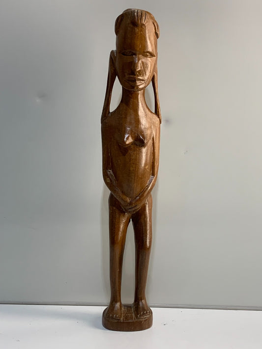 Beautiful Wood African Masai Warrior, Unique Rare