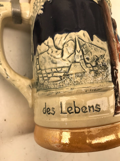 Vintage Beer Stein des lebens Freut euch Germany