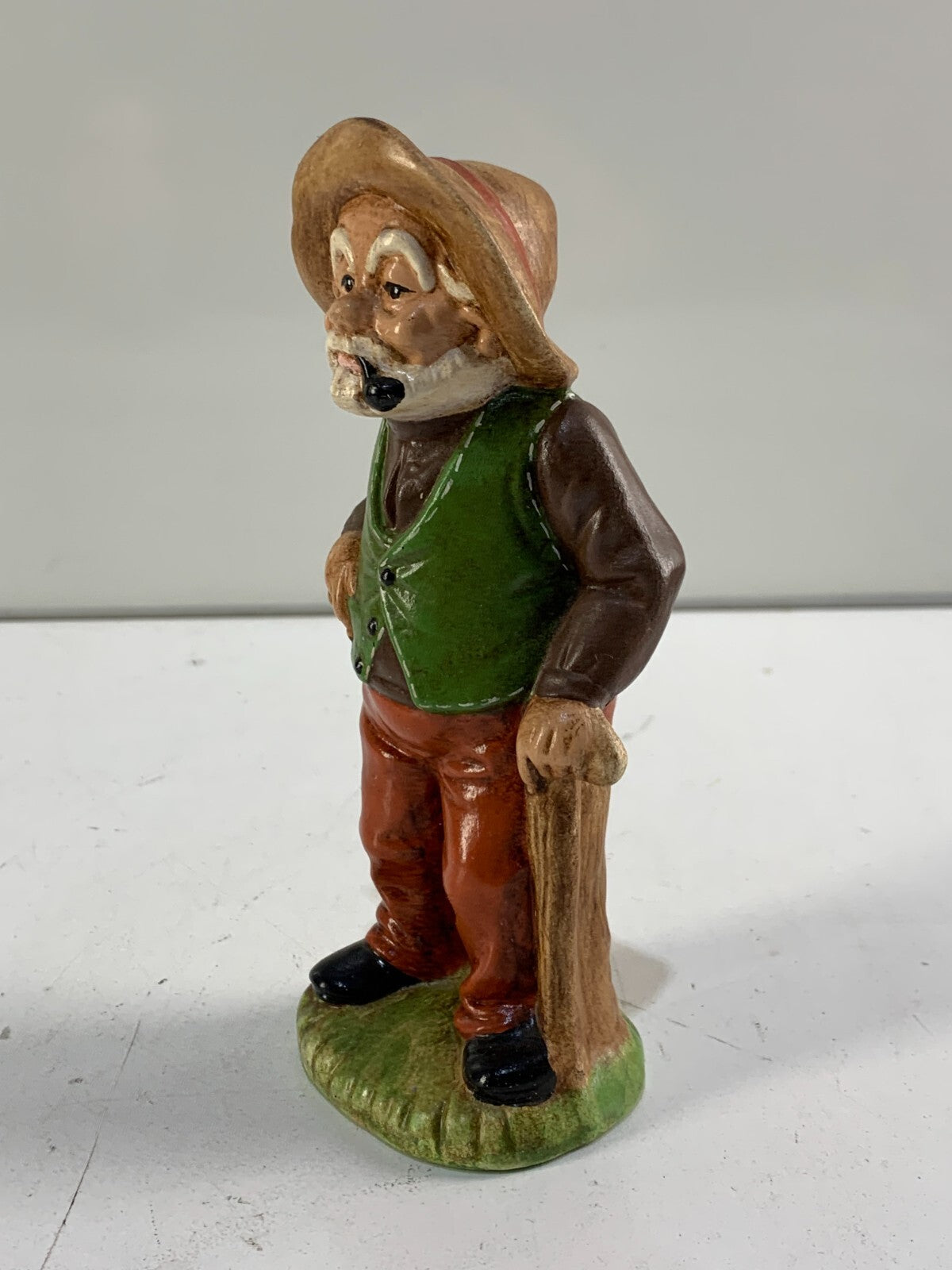 Vintage Ceramic Hand-Painted Old/ Elderly Man Figurines 1960's